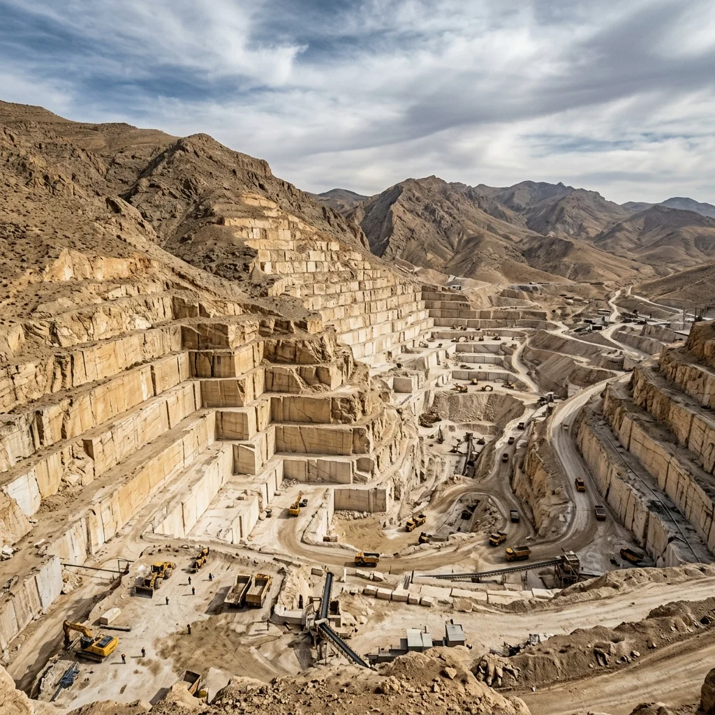 Iranian Travertine Quarry