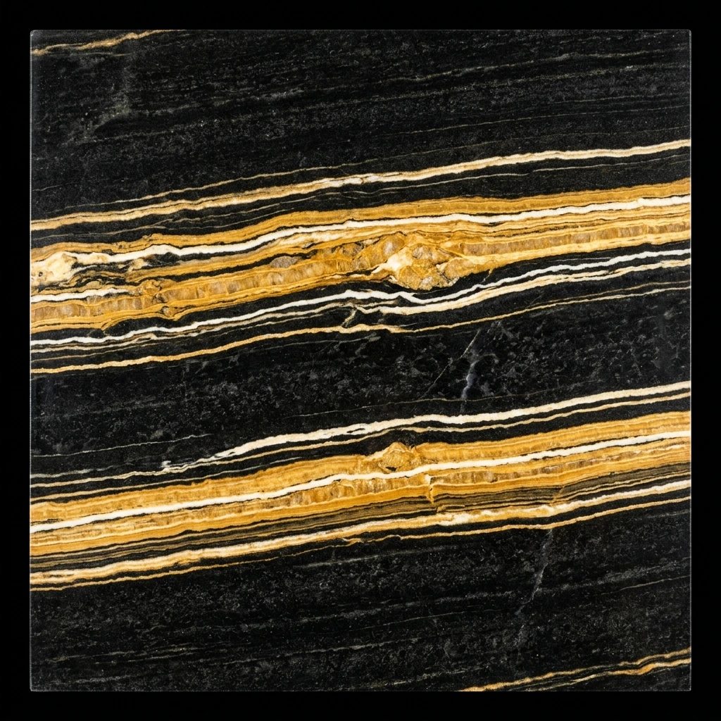 Premium Golden Black Marble Slabs & Tiles | Export Grade | SherkatStone