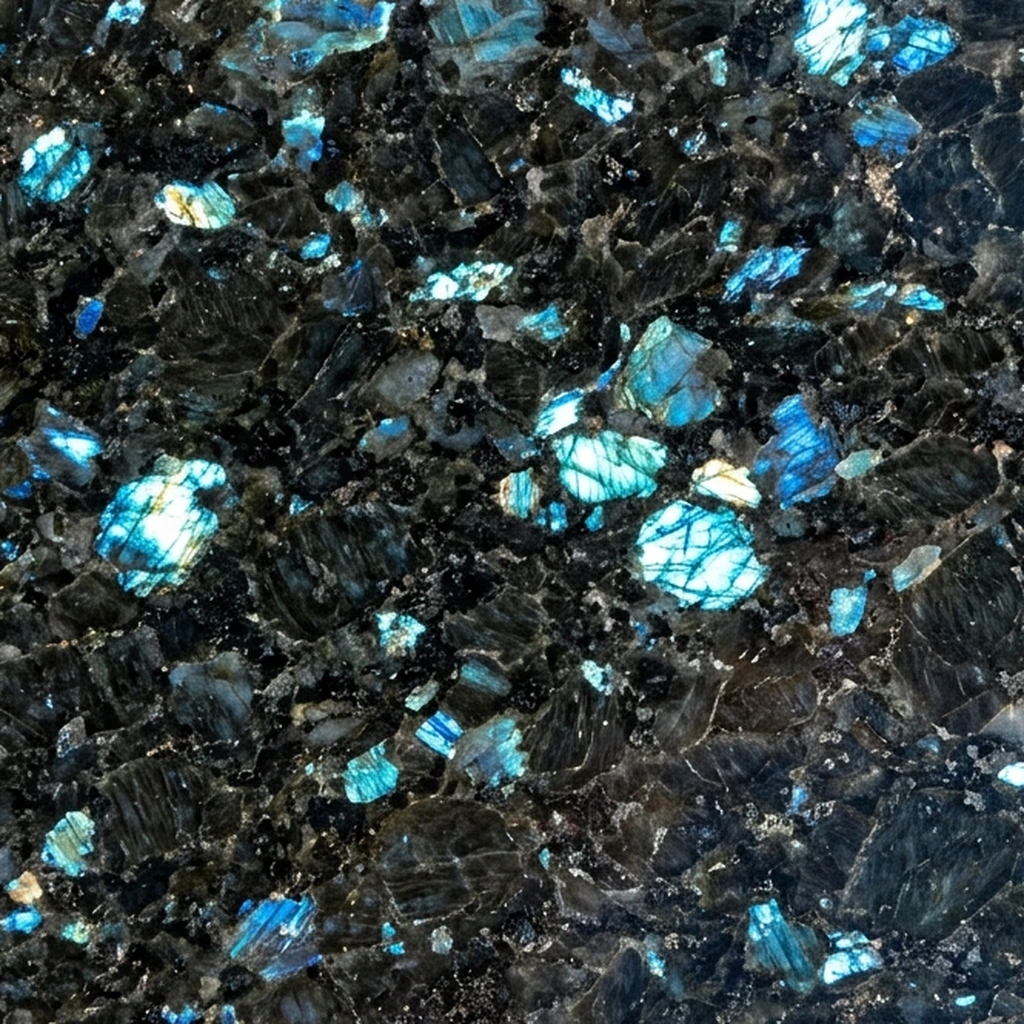 Premium Volga Blue Granite Slabs & Blocks | Labradorite Grade | SherkatStone 4